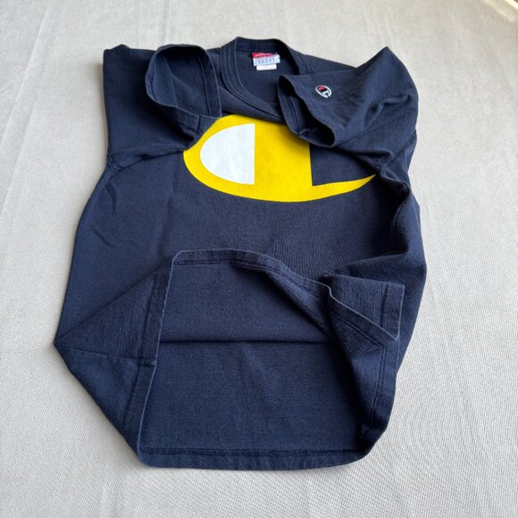 Champion Logo T-Shirt Heavyweight Cotton Y2K Vintage - Picture 10 of 14